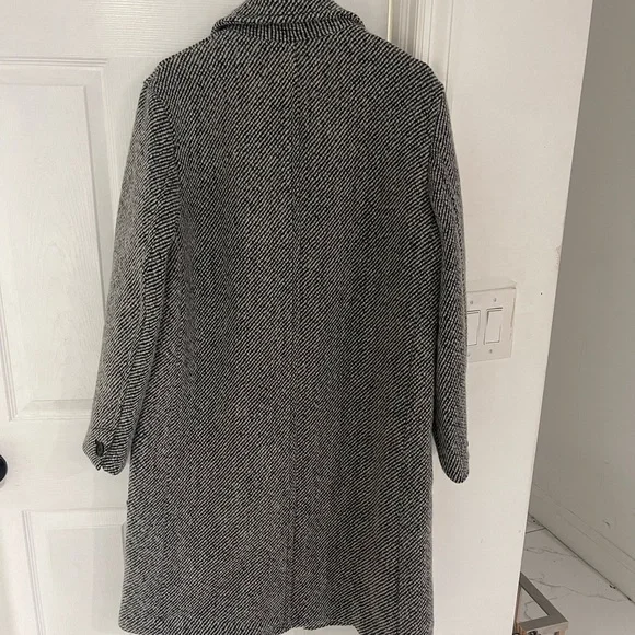 Mens Loose fit wool blend coat - Picture 2 of 4